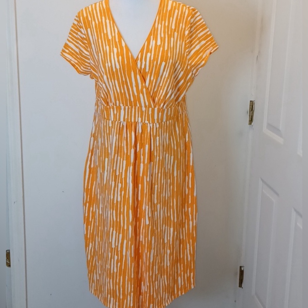 Boden Faux Wrap Jersey Dress Size 14 long